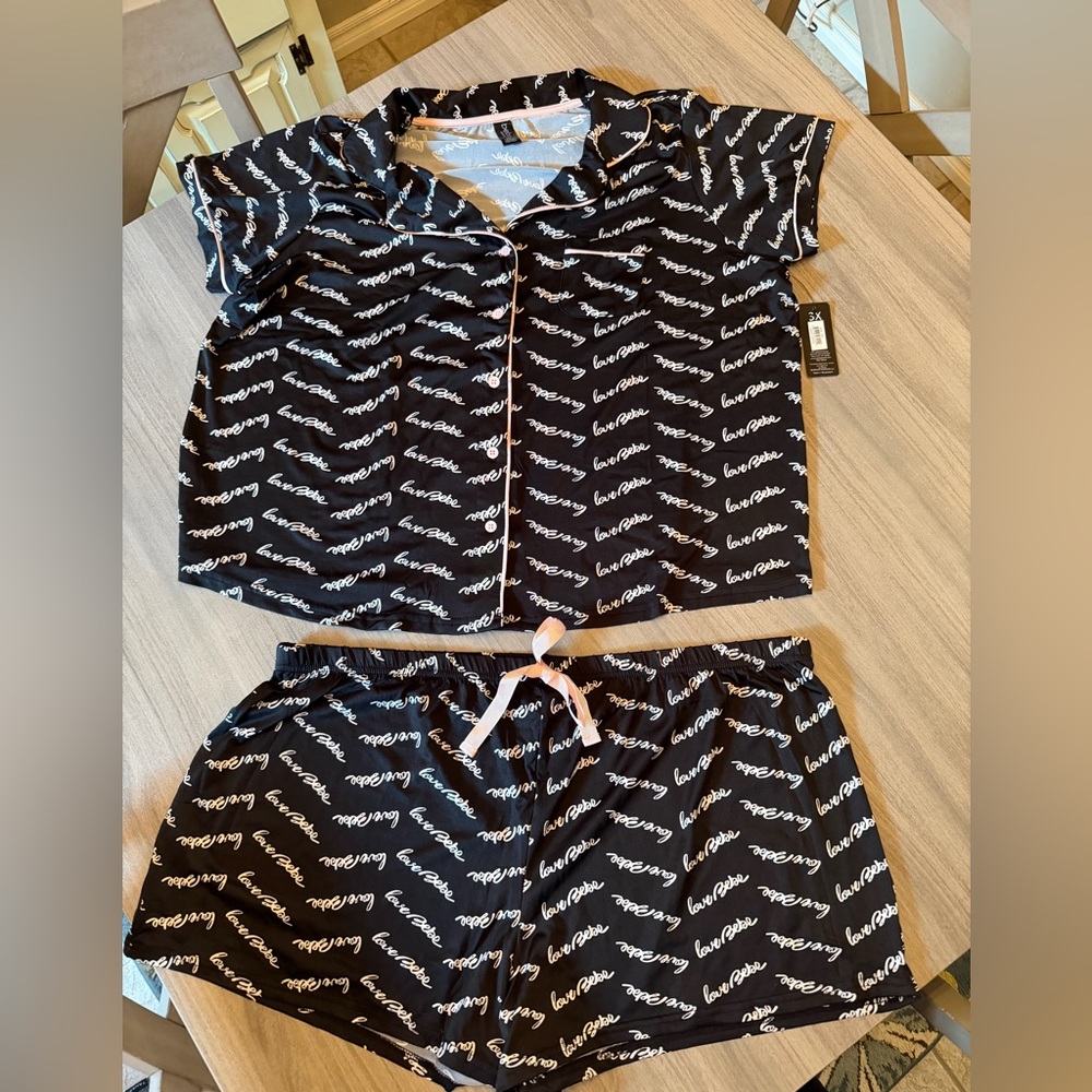 Bebe Black and White Lounge Set -NWT